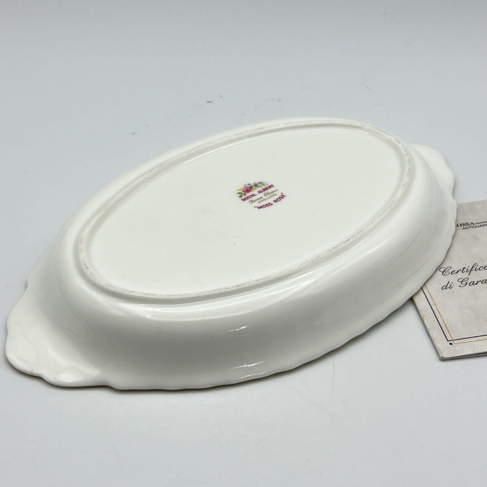 Vassoietto vassoio piatto  in porcellana Royal Albert Moss Rose 1960 Inglese Categoria  Piatti Vassoio