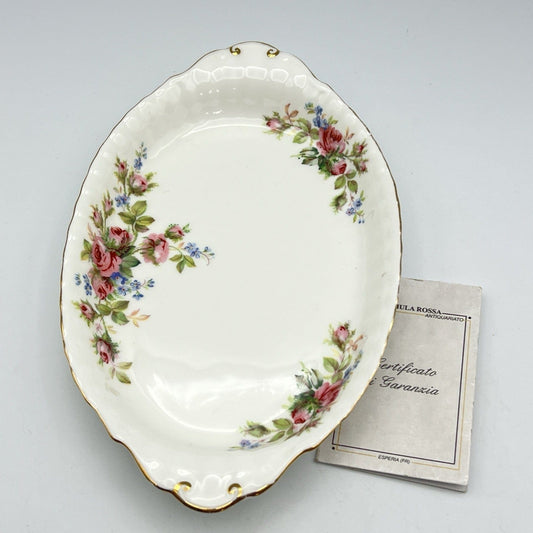 Vassoietto vassoio piatto  in porcellana Royal Albert Moss Rose 1960 Inglese Categoria  Piatti Vassoio