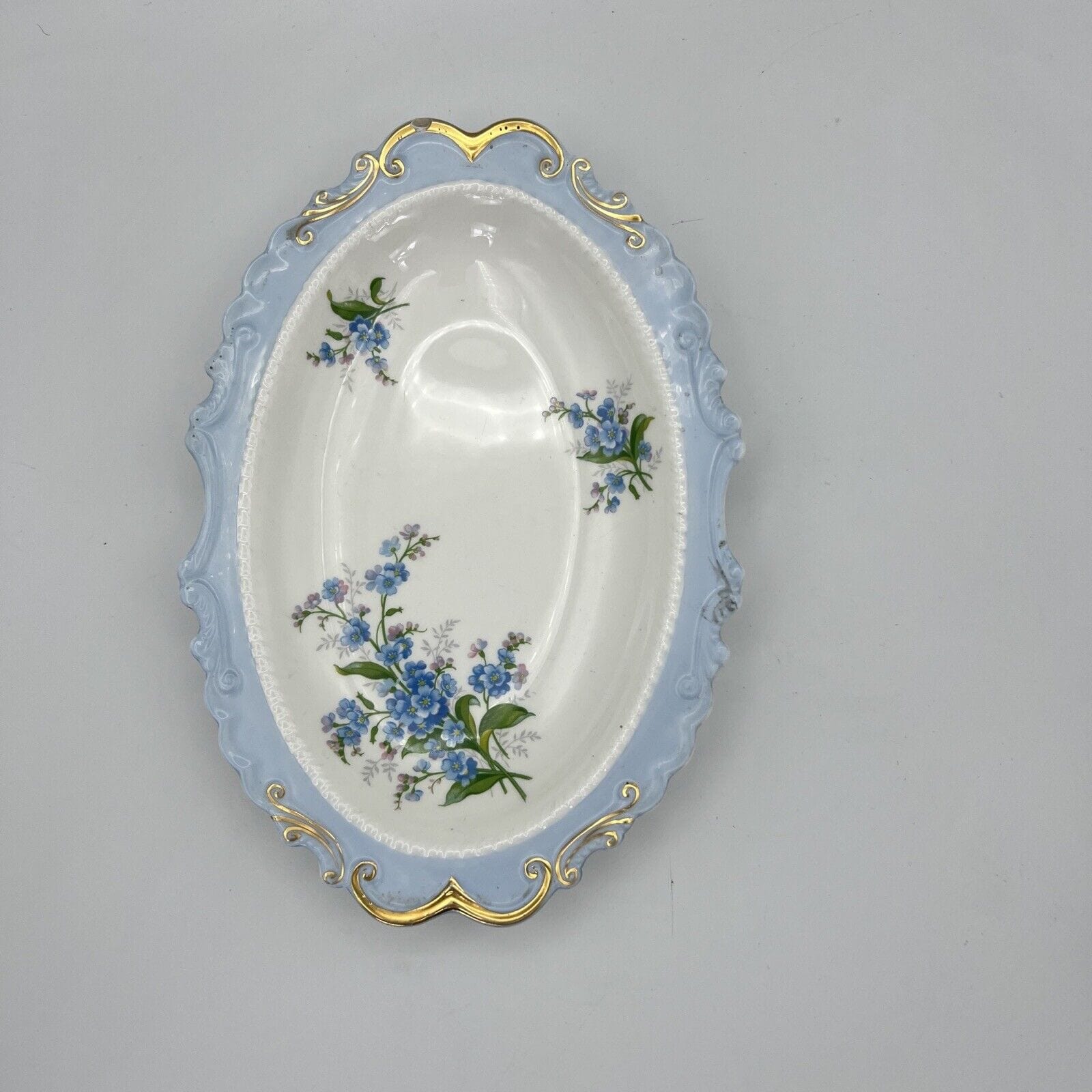 Vassoietto Vassoio Piatto Royal Albert in porcellana Forget Me Not Fiori Anni 70 Categoria  Piatti Vassoio