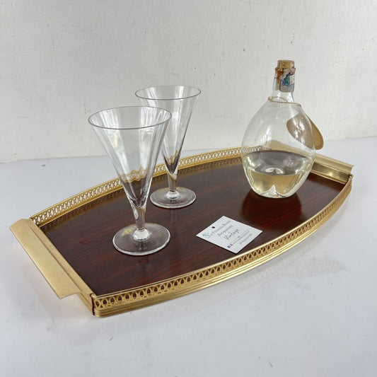 Vassoio da portata vintage stile antico anni 60 MB Mid Century Guantiera Categoria  Sheffield & Argento
