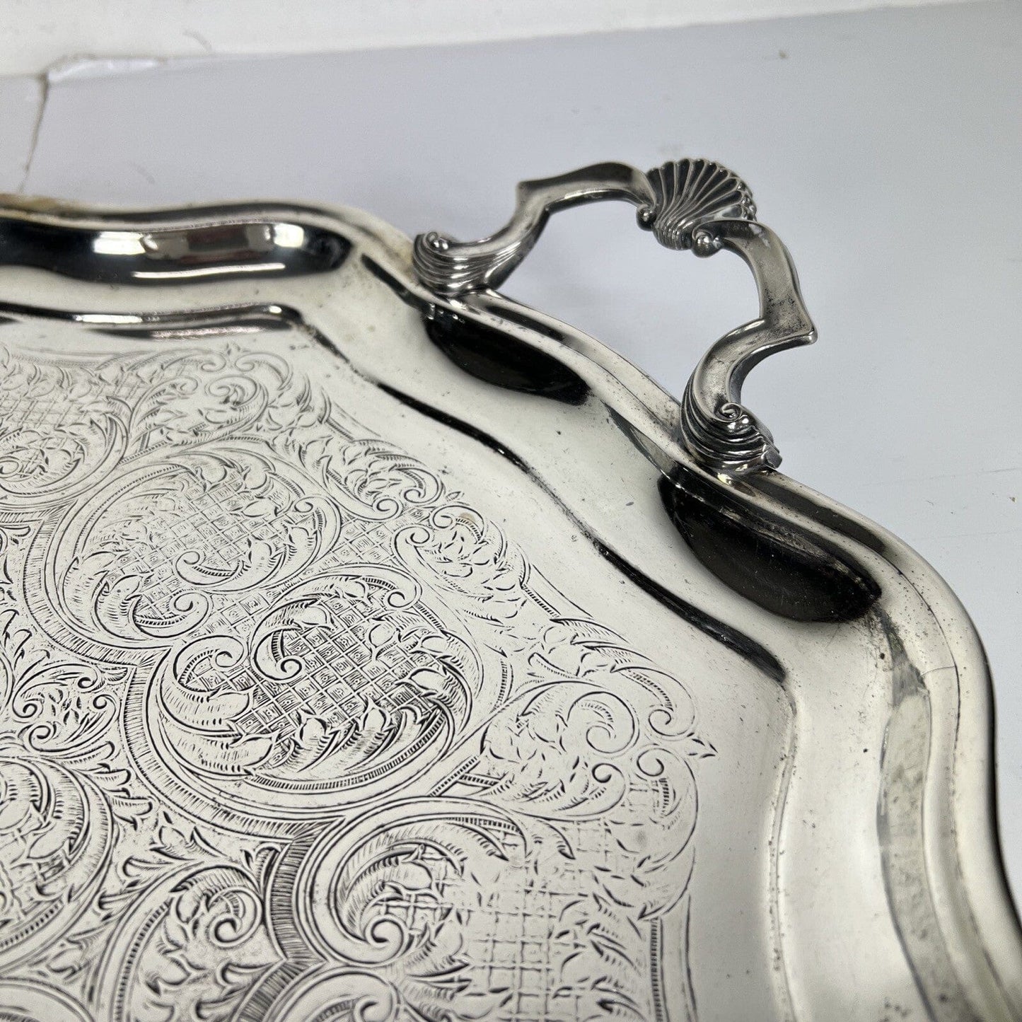 Vassoio in Argento Placcato sheffield antico silver plated con manici da tavola Categoria  Sheffield & Argento