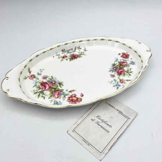 Vassoio ovale piatto in porcellana Royal Albert con mesi Flowers Of The Month 84 Categoria  Piatti Vassoio
