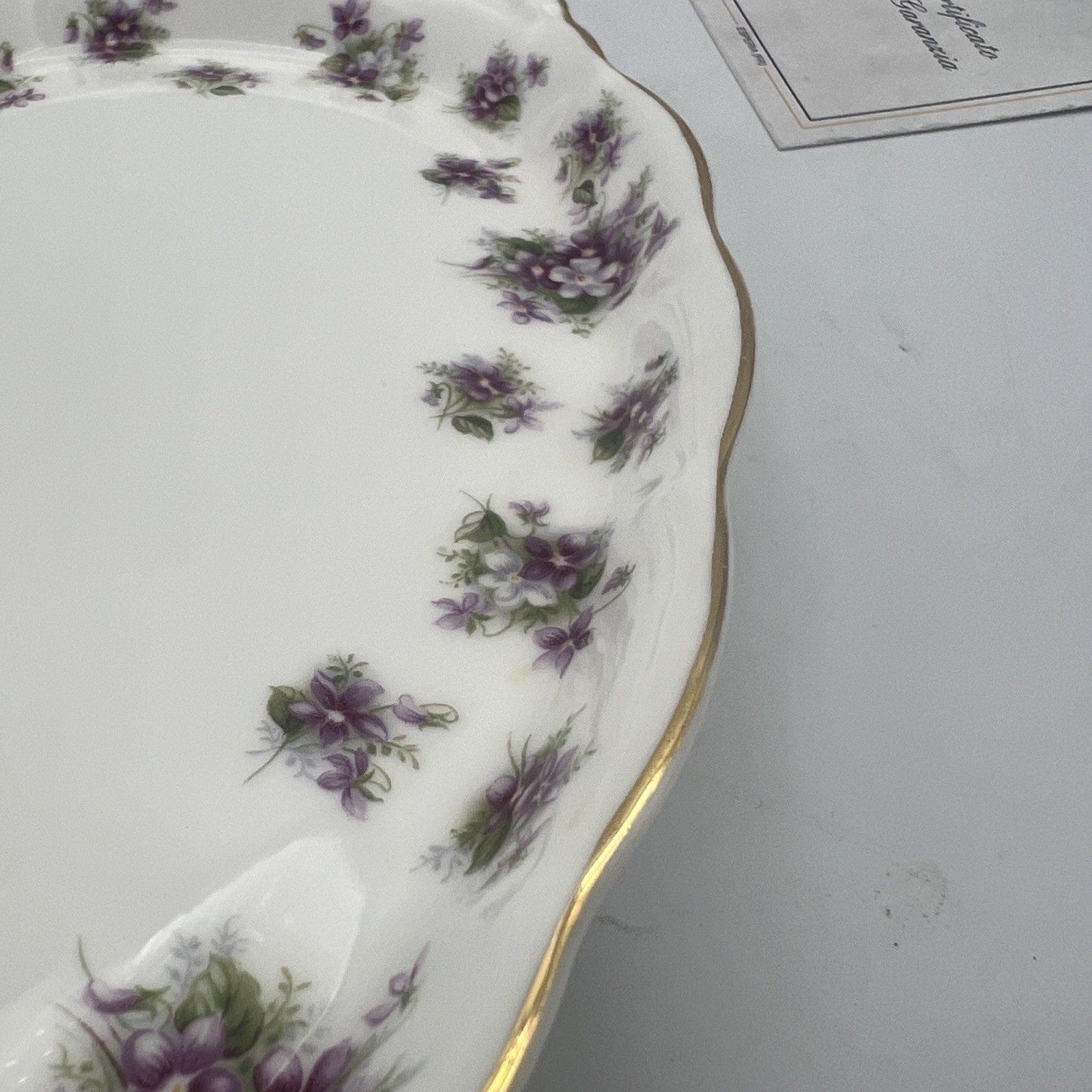 Vassoio ovale piatto in porcellana Royal Albert Sweet Violets Violette 1966 Categoria  Piatti Vassoio