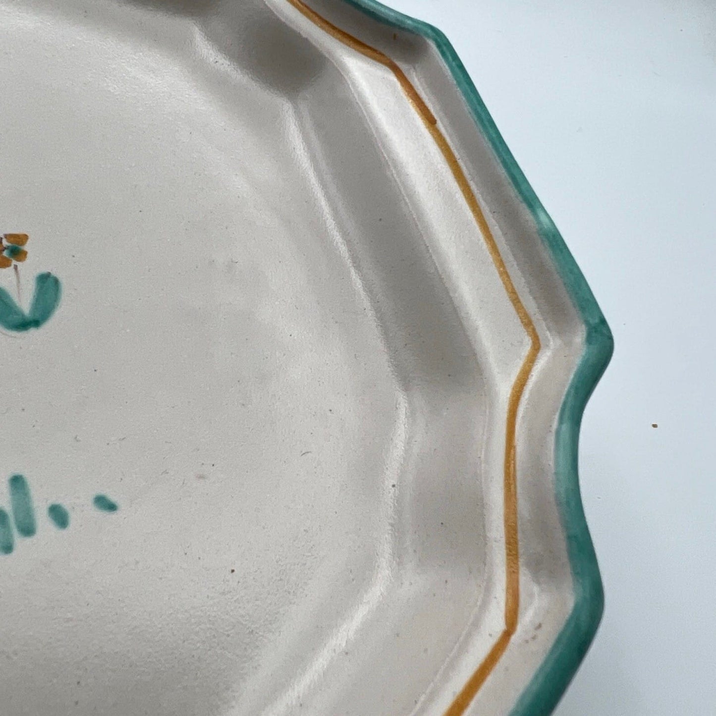 Vassoio Piatto in ceramica di Vietri sul mare vietrese Vintage con Pastorello Categoria  Servizio tazze - Tazze