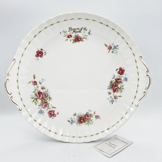 Vassoio piatto torta in porcellana Royal Albert con mesi Flowers Of The Month Categoria  Piatti Vassoio