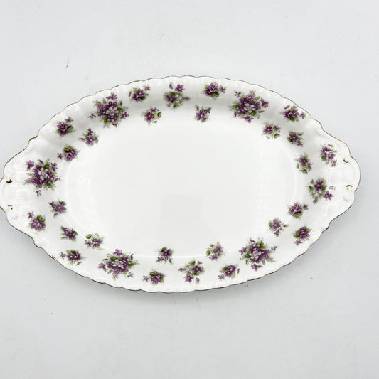 Vassoio vassoietto Ovale in porcellana Royal Albert Sweet Violets Violette Categoria  Piatti Vassoio