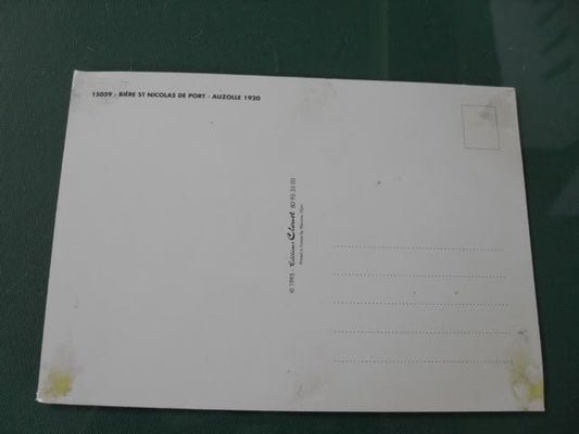VECCHIA PUBBLICITA' BIRRA  BIERE St NICOLAS DE PORT CARTOLINA VINTAGE ANNO 1995 Categoria  Boccali