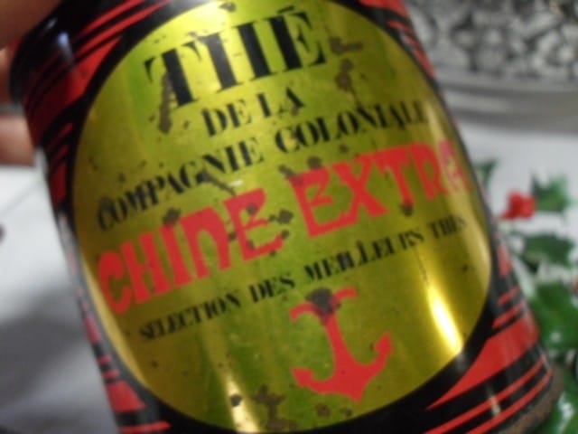 VECCHIA SCATOLA IN LATTA DA TE' CHINE EXTRA VINTAGE FRENCH TEA TIN BOX Categoria  Pubblicità vintage