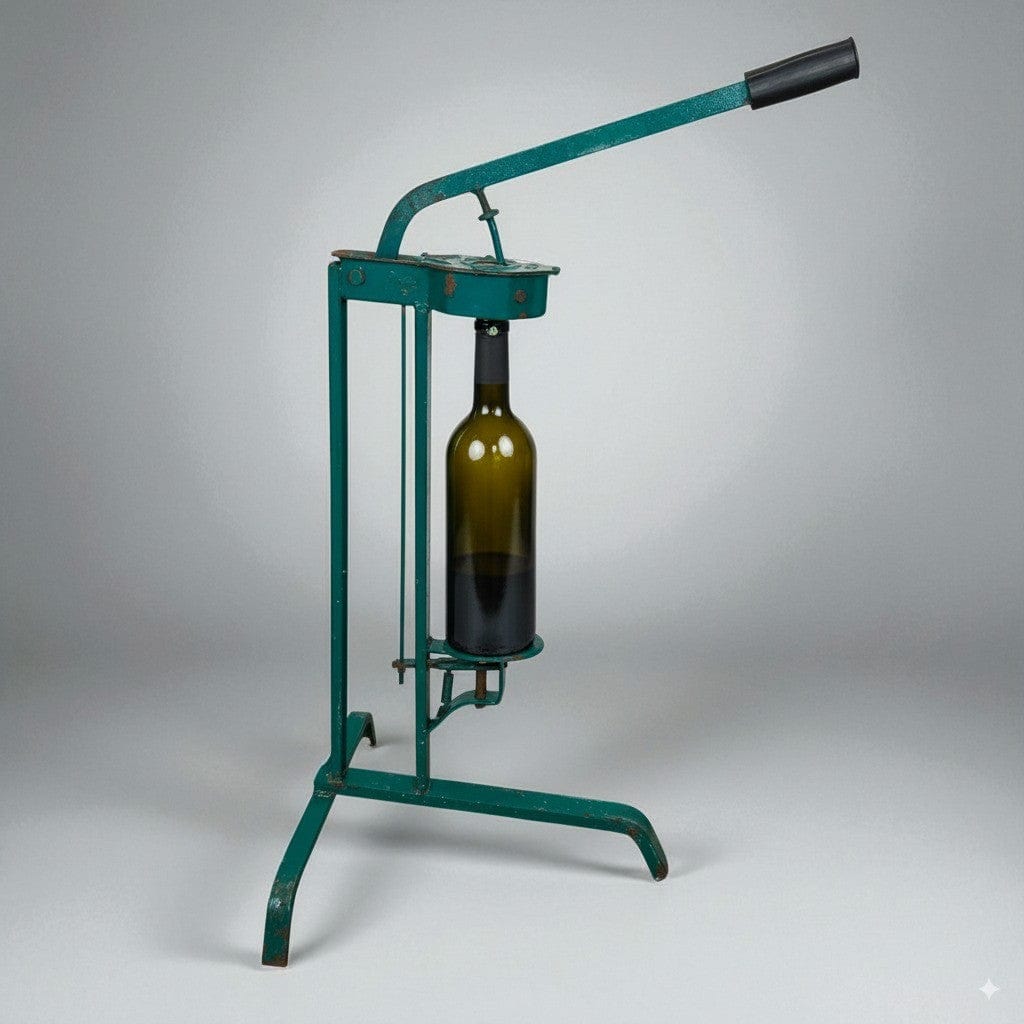 Vecchia tappatrice a leva tappi di sughero per vino colonna tappa bottiglie Categoria  Attrezzi e Strumenti