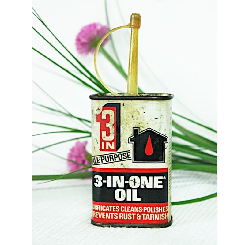 VECCHIO FLACONE PUBBLICITARIO  IN LATTA "3IN1 OIL"/ OLD TIN BOX H cm 15 Categoria  Pubblicità vintage