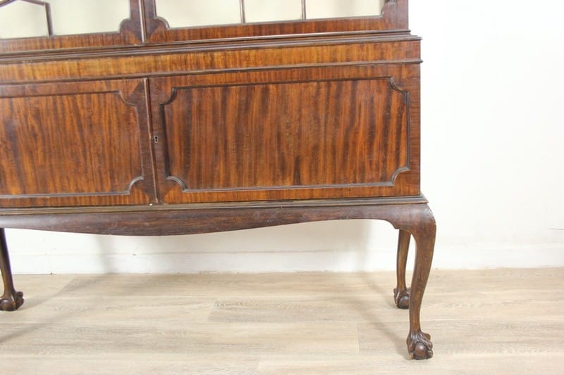 Vetrina antica cristalliera in legno di mogano vetrinetta  inglese 900 d'epoca Categoria  Vetrine