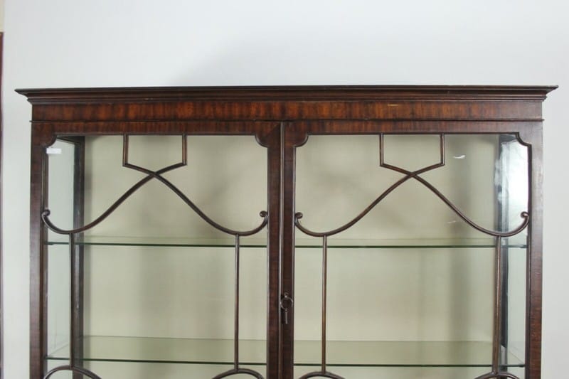 Vetrina antica cristalliera in legno di mogano vetrinetta  inglese 900 d'epoca Categoria  Vetrine