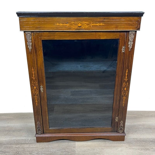 Vetrina Antica Epoca 800 Vetrinetta bassa Cristalliera libreria stile vittoriano Categoria  Vetrine