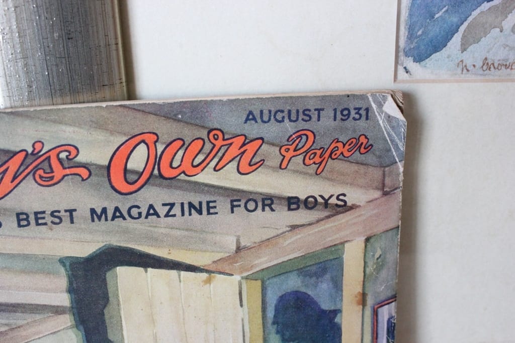 VINTAGE MAGAZINE THE BOYS OUR PAPER AUGUST 1931  VECCHIA RIVISTA INGLESE Categoria  Libri