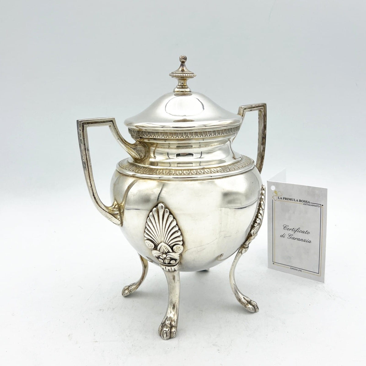 Zuccheriera Francese in argento silver plated Antico '1920 stile Luigi XVI Categoria  Sheffield & Argento