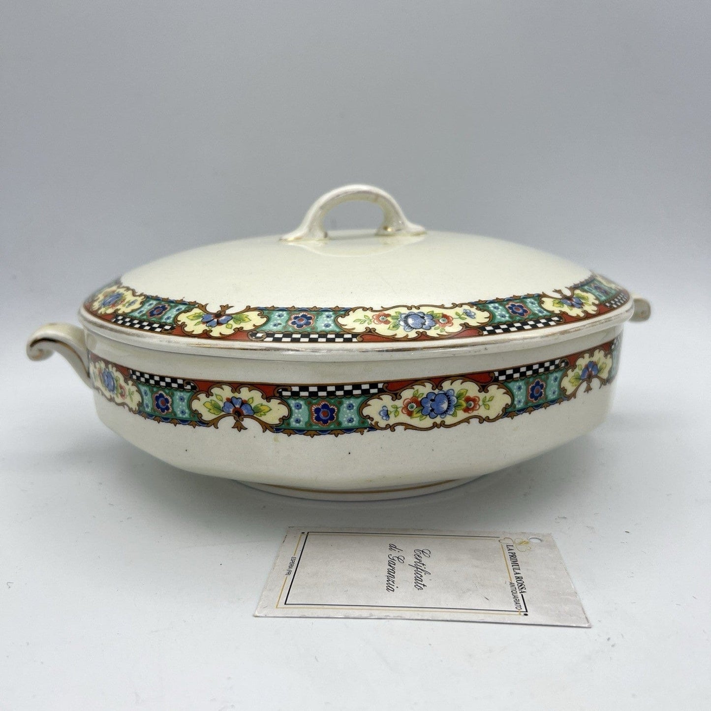 Zuppiera antica in ceramica Bianca Legumiera Vintage Centrotavola 1940 Retrò Categoria  Zuppiere