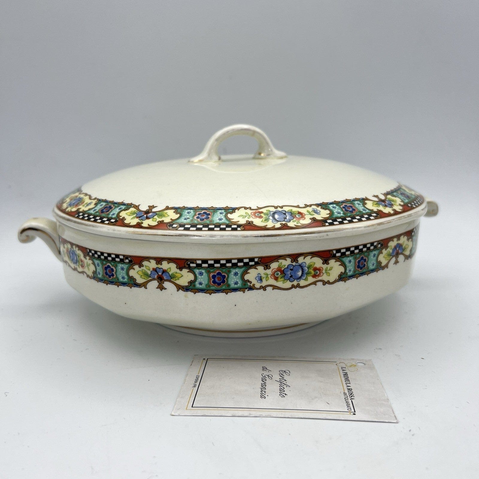 Zuppiera antica in ceramica Bianca Legumiera Vintage Centrotavola 1940 Retrò Categoria  Zuppiere