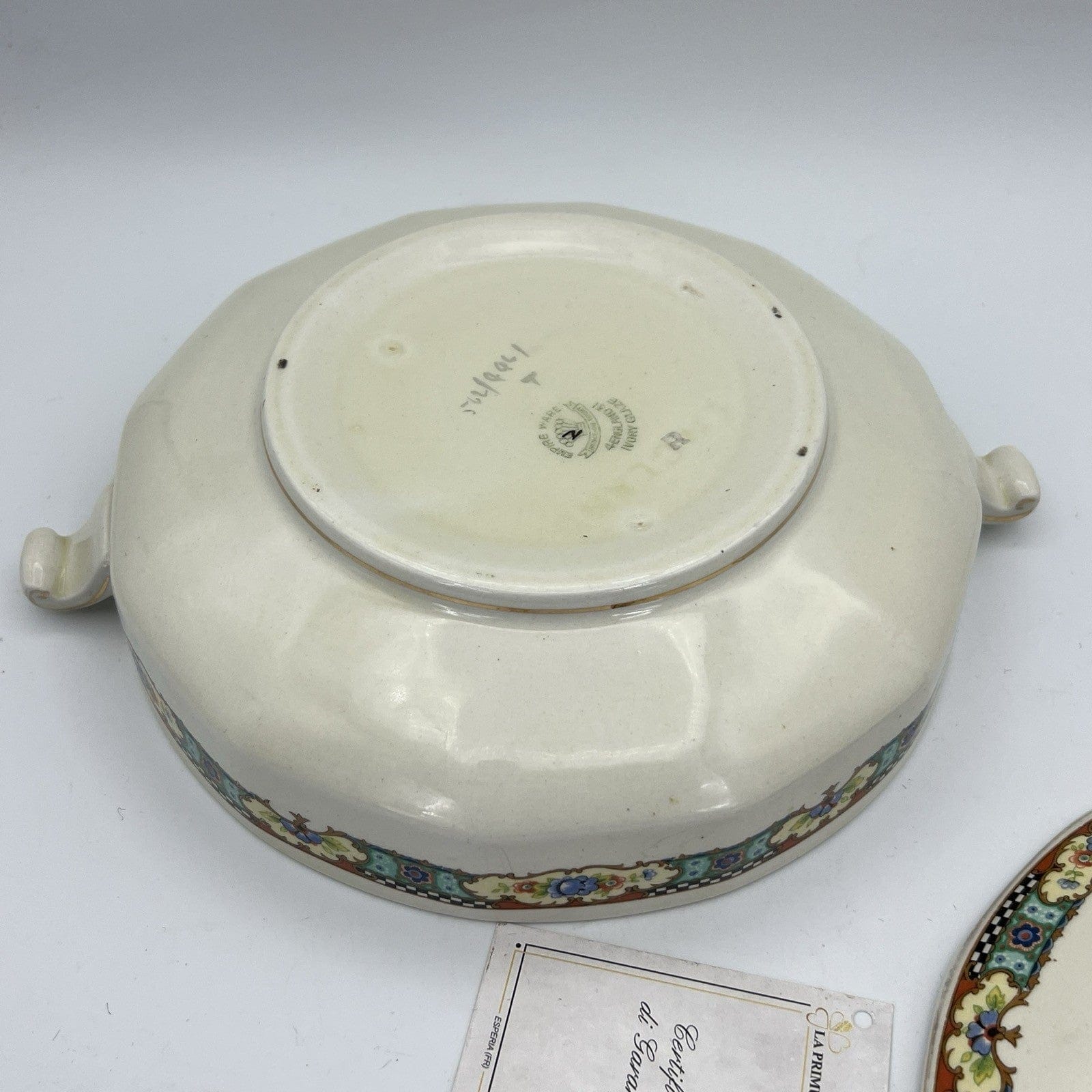 Zuppiera antica in ceramica Bianca Legumiera Vintage Centrotavola 1940 Retrò Categoria  Zuppiere
