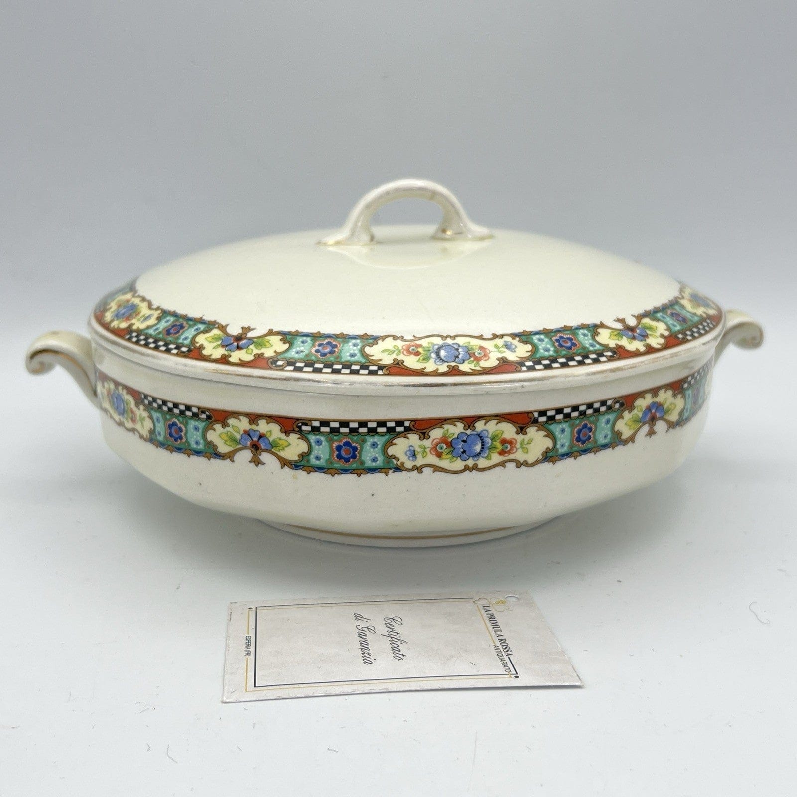 Zuppiera antica in ceramica Bianca Legumiera Vintage Centrotavola 1940 Retrò Categoria  Zuppiere