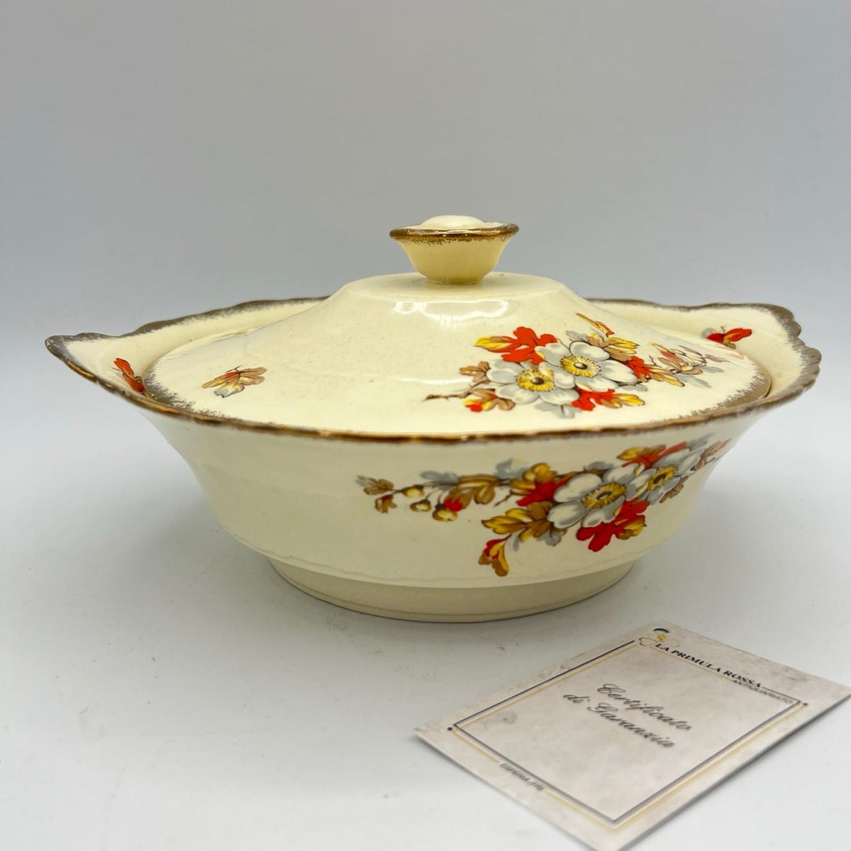 Zuppiera antica inglese in ceramica Legumiera d'epoca stile art Decò anni '30 Categoria  Zuppiere