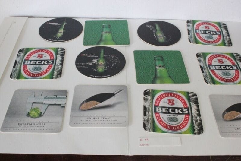 12 SOTTOBICCHIERI  DA PUB- HEINEKEN- BECK'S Birra & dintorni