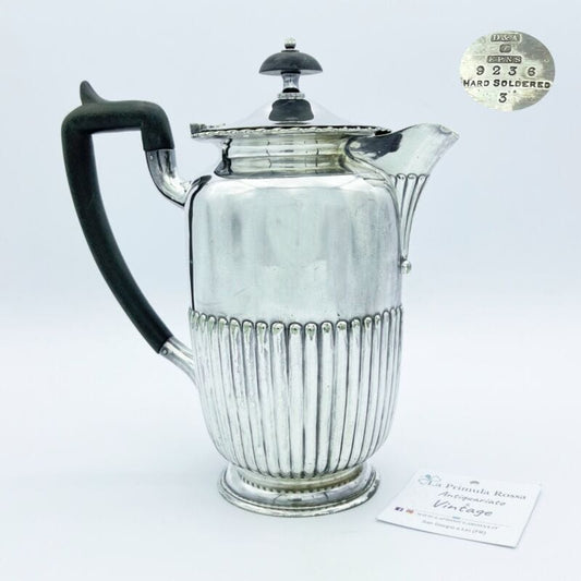 Antica caffettiera inglese in argento silver plate sheffield teiera d'epoca 800 Sheffield & Argento