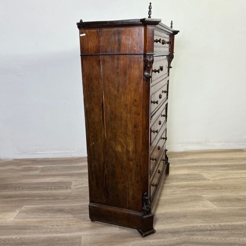 Antica Cassettiera Settimino Secretaire Settimanale Mobile Italiano epoca 800 Arredamento