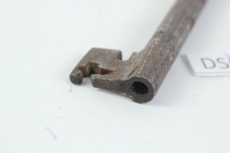 Antica chiave in ferro battuto grande per porta serratura vecchia ferramenta Restauro