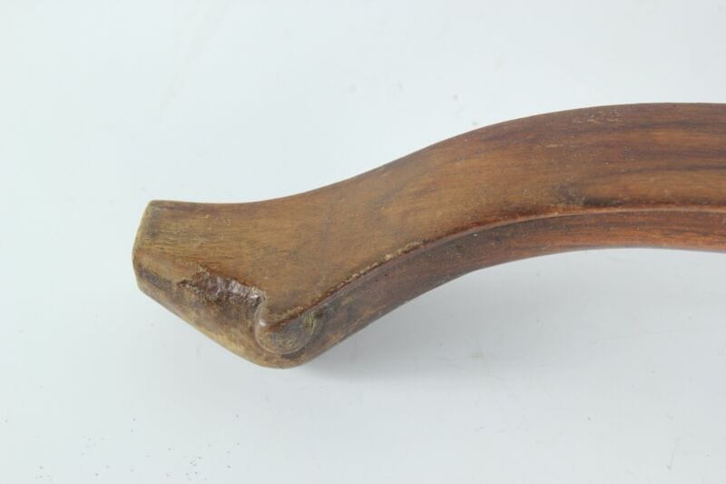 Antica coppia di gambe in legno per sedia vecchio piede di mobile d'epoca Restauro