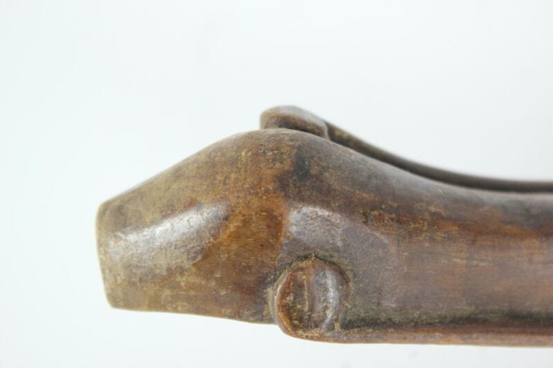 Antica coppia di gambe in legno per sedia vecchio piede di mobile d'epoca Restauro