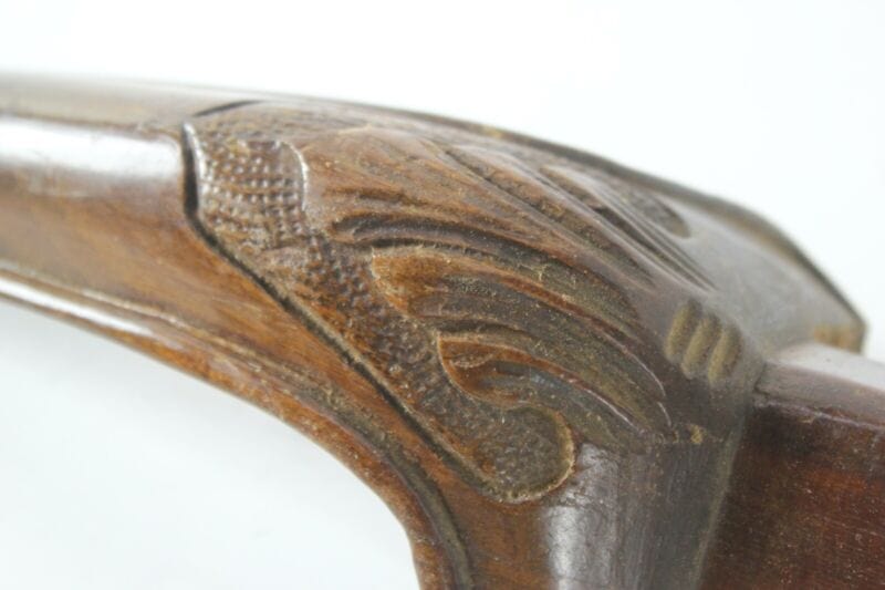 Antica coppia di gambe in legno per sedia vecchio piede di mobile d'epoca Restauro