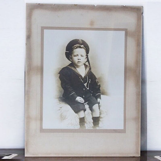 Antica foto Ritratto bambino fanciullo fotoritratto d'epoca ragazzino 900 Stampe e Incisioni