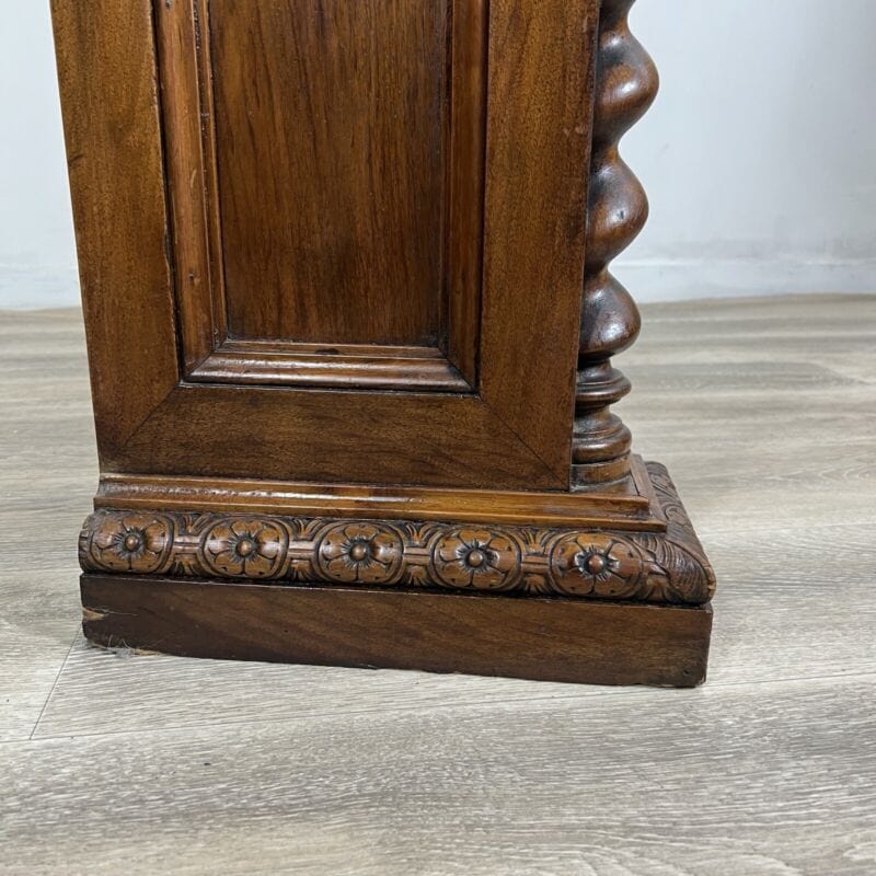 Antica Libreria a giorno credenza in legno di noce mobile stile rinascimento Arredamento