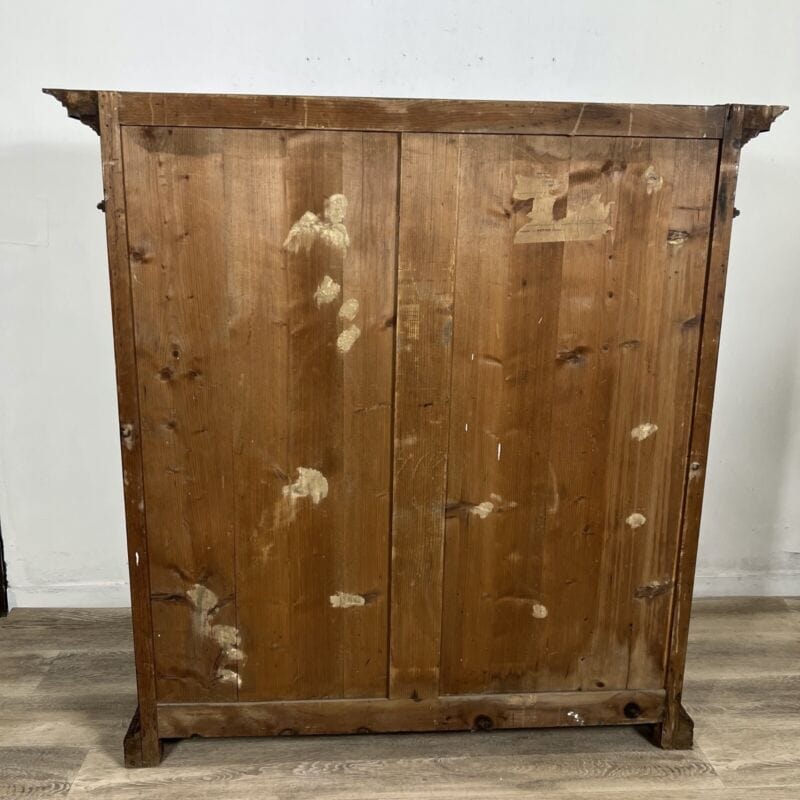 Antica Libreria a giorno credenza in legno di noce mobile stile rinascimento Arredamento