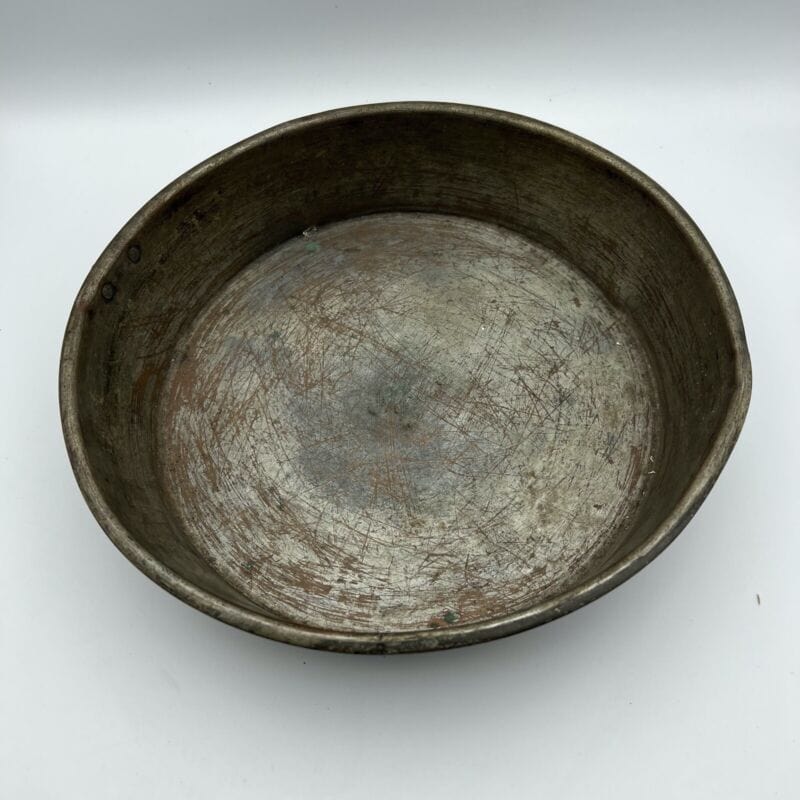 Antica Padella in rame vecchia pentola tegame teglia stagnata casseruola anello Ottone