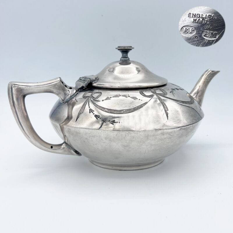 Antica Teiera inglese in argento silver plated sheffield caffettiera d epoca 800 Sheffield & Argento