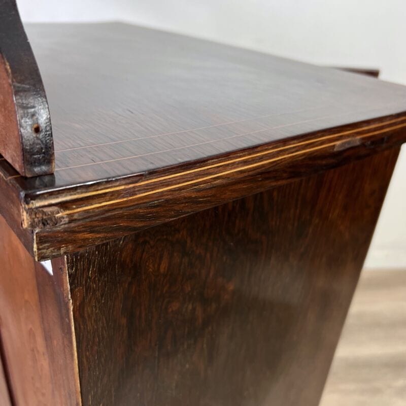 Antica Vetrina piccola cristalliera vetrinetta libreria in legno d' epoca 800 Arredamento