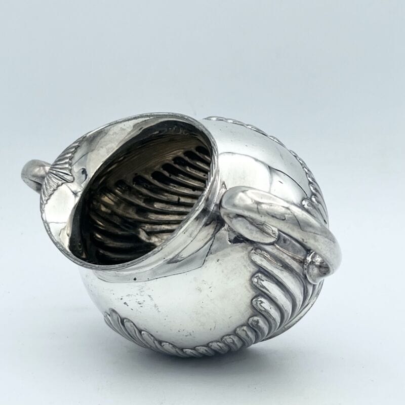 Antica zuccheriera in argento sheffield ciotola in silver plated inglese 800 Sheffield & Argento