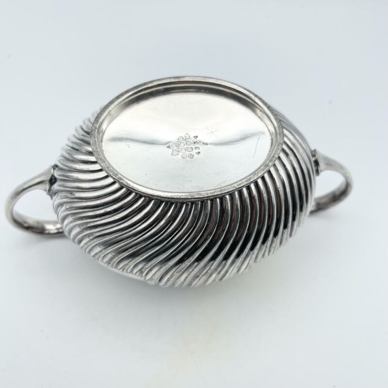 Antica zuccheriera in argento sheffield ciotola in silver plated inglese 800 Sheffield & Argento