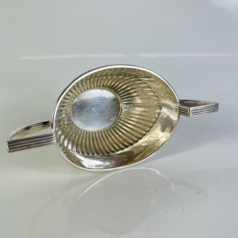 Antica Zuccheriera in Argento Sheffield ciotola in silver plated Inglese d'epoca Sheffield & Argento