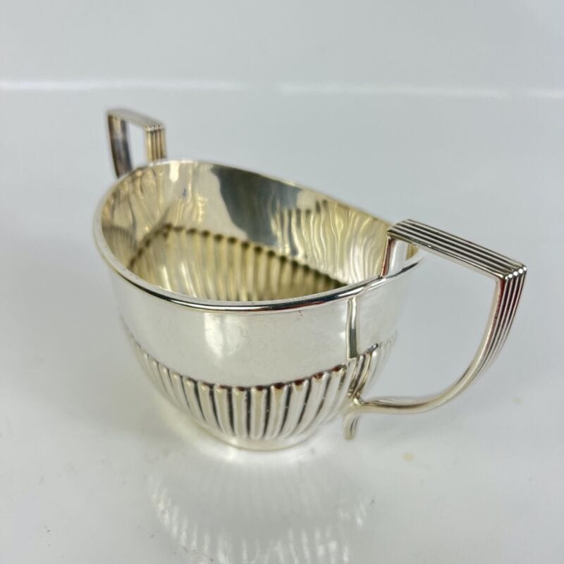 Antica Zuccheriera in Argento Sheffield ciotola in silver plated Inglese d'epoca Sheffield & Argento
