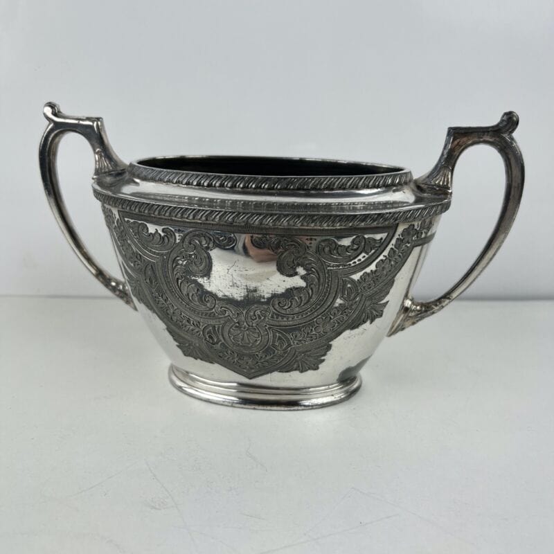 Antica zuccheriera in argento sheffield ciotola silver plate inglese epoca 800 Sheffield & Argento