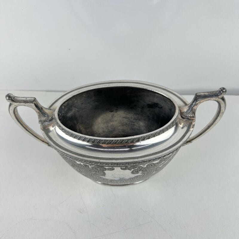 Antica zuccheriera in argento sheffield ciotola silver plate inglese epoca 800 Sheffield & Argento