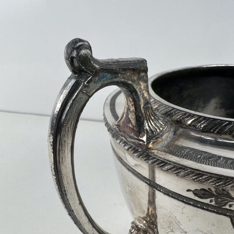 Antica zuccheriera in argento sheffield ciotola silver plate inglese epoca 800 Sheffield & Argento