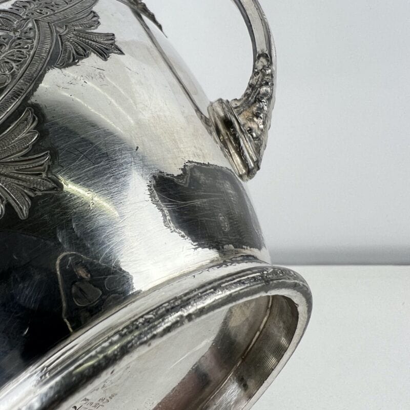 Antica zuccheriera in argento sheffield ciotola silver plate inglese epoca 800 Sheffield & Argento