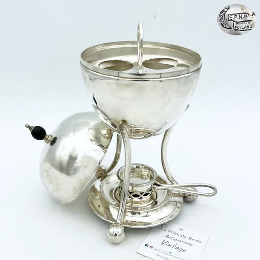 Antico Bollitore per Uova in argento sheffield silver plate inglese portauovo Sheffield & Argento