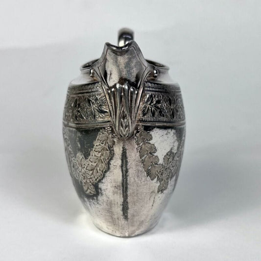 ANTICO BRICCO PER LATTE IN ARGENTO SHEFFIELD LATTIERA IN SILVER PLATE INGLESE A Sheffield & Argento