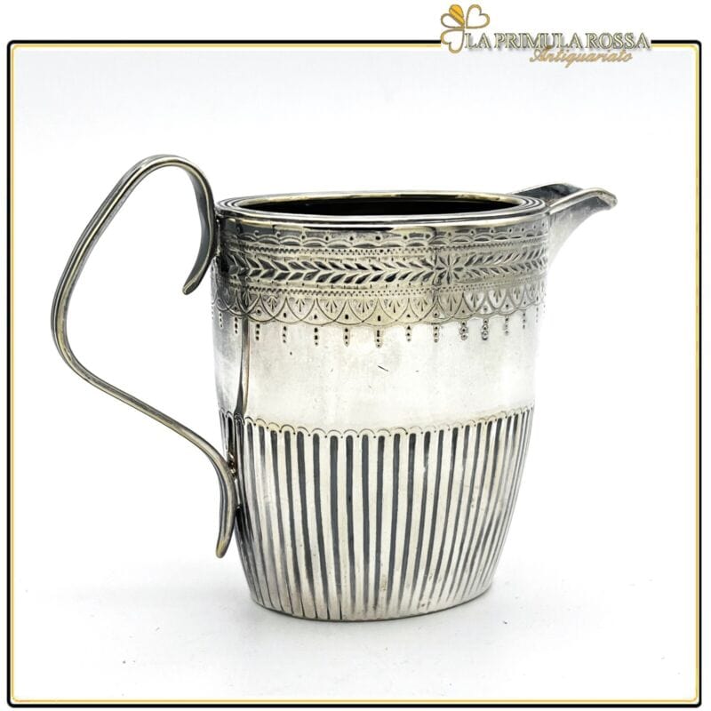 ANTICO BRICCO PER LATTE IN ARGENTO SHEFFIELD LATTIERA IN SILVER PLATE INGLESE q Sheffield & Argento