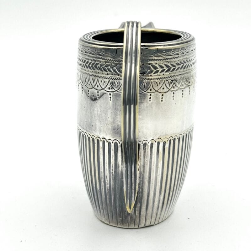 ANTICO BRICCO PER LATTE IN ARGENTO SHEFFIELD LATTIERA IN SILVER PLATE INGLESE q Sheffield & Argento