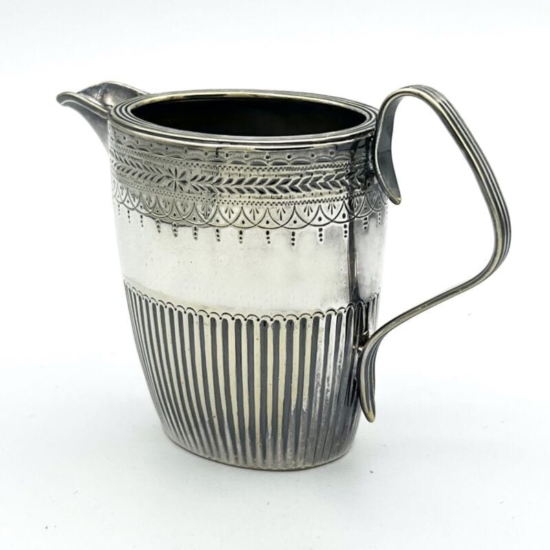 ANTICO BRICCO PER LATTE IN ARGENTO SHEFFIELD LATTIERA IN SILVER PLATE INGLESE q Sheffield & Argento